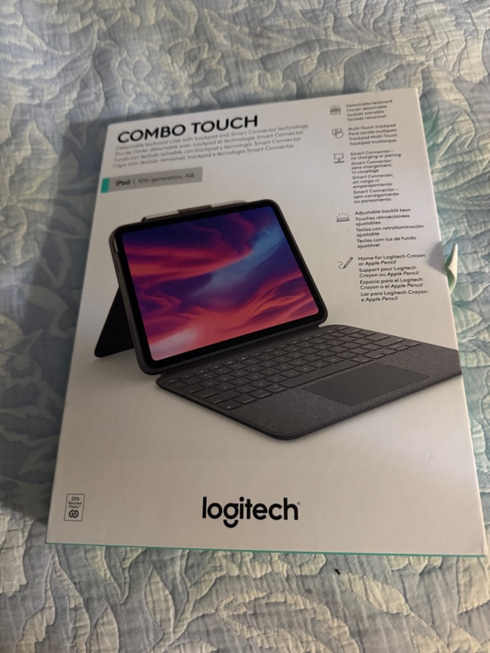 Logitech Combo Touch Keyboard Case - Gray/Black BRAND NEW